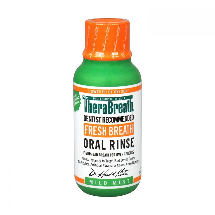 TheraBreath Mouthwash Mild Mint 3 oz, pack of 2 Pack. Travel Size